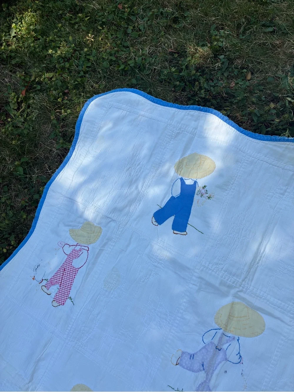Antique quilt overall Sam